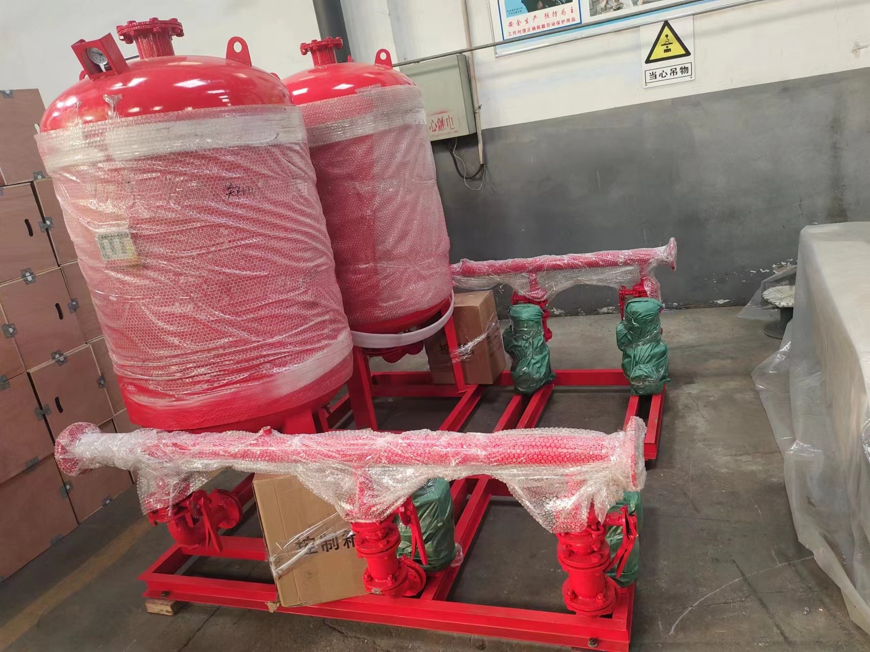 客戶定制的消防泵組已經(jīng)完工，于2月17日啟程交付客戶